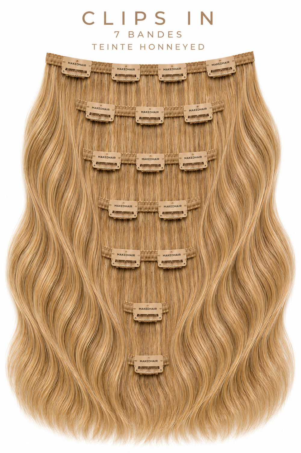 CLIP IN - HONEYED 60"