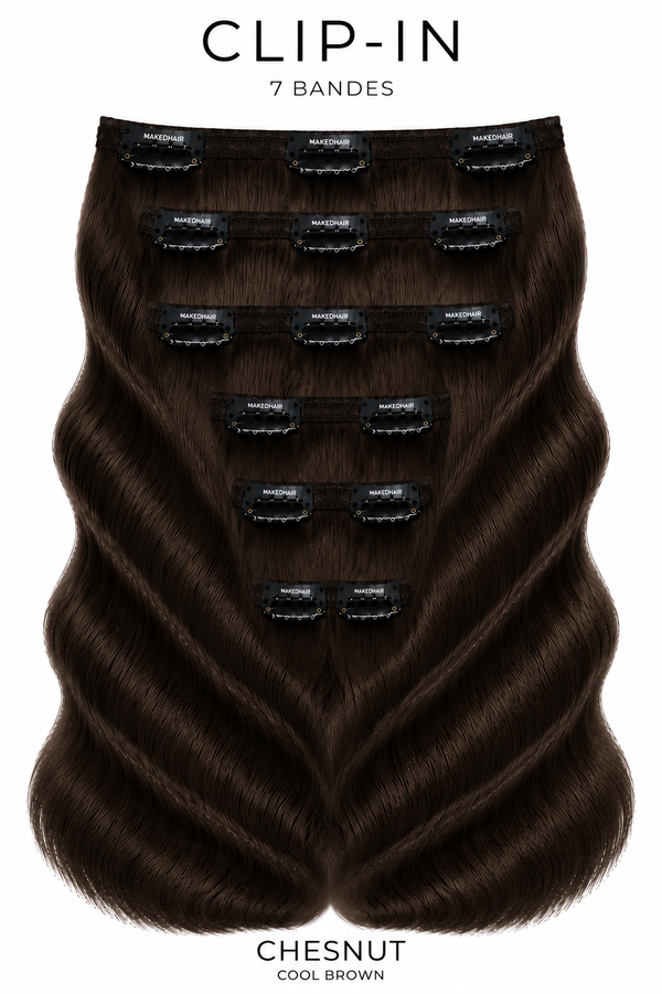 CLIP IN - CHESNUT 60"